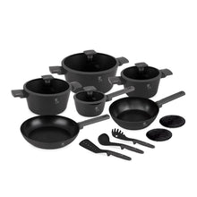 Load image into Gallery viewer, 15-Piece Kitchen Stackable Cookware Set Antracit Collection
