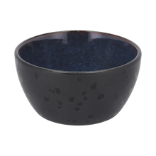 Load image into Gallery viewer, Bowl 12cm Black Dark Blue Bitz
