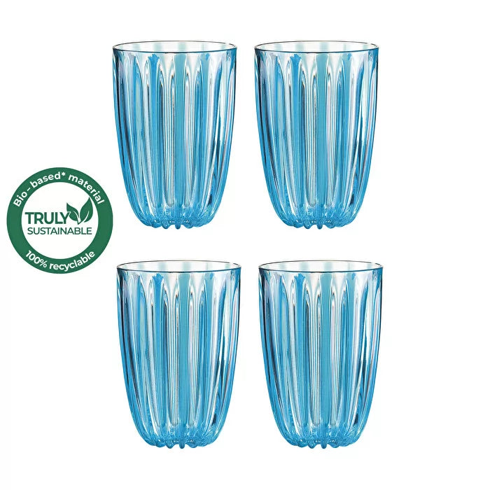 DolceVita Set of 4 Glasses Blue