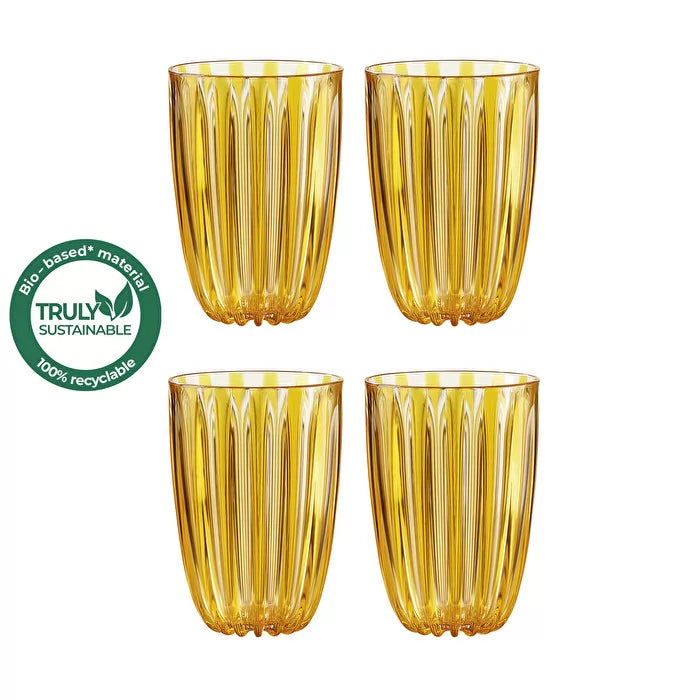 DolceVita Set of 4 Glasses Amber