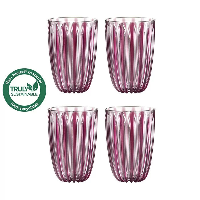 DolceVita Set of 4 Glasses
 Amethyst