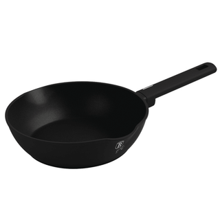 Deep frypan with 2 mouth, 28 cm , Matte Black