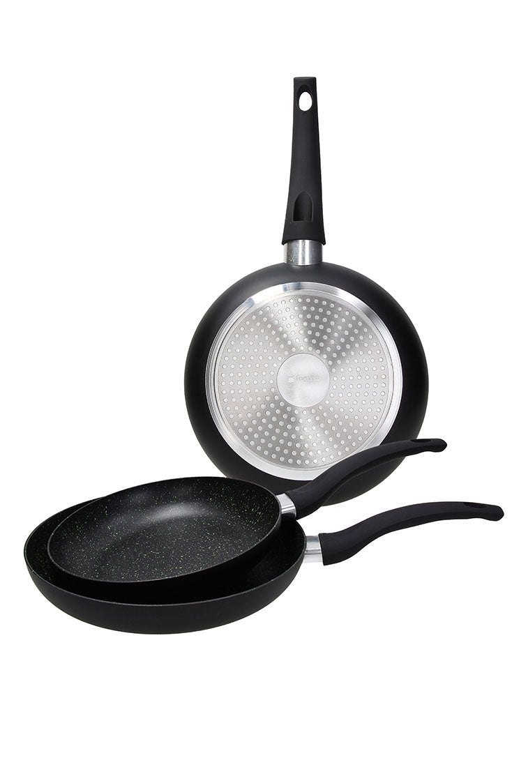 Grancuci Rock In Black Line Set 3 Pans 20 & 24 & 28Cm