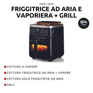 Steam + Air Fryer + Grill, 7L, 1700W