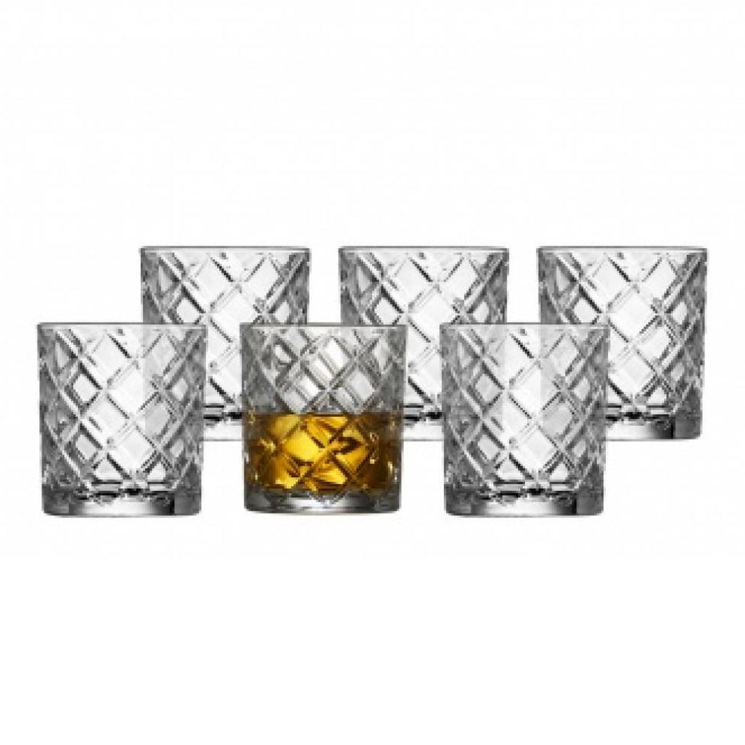 Whisky Glass Diamond 35cl 6pcs Clear
