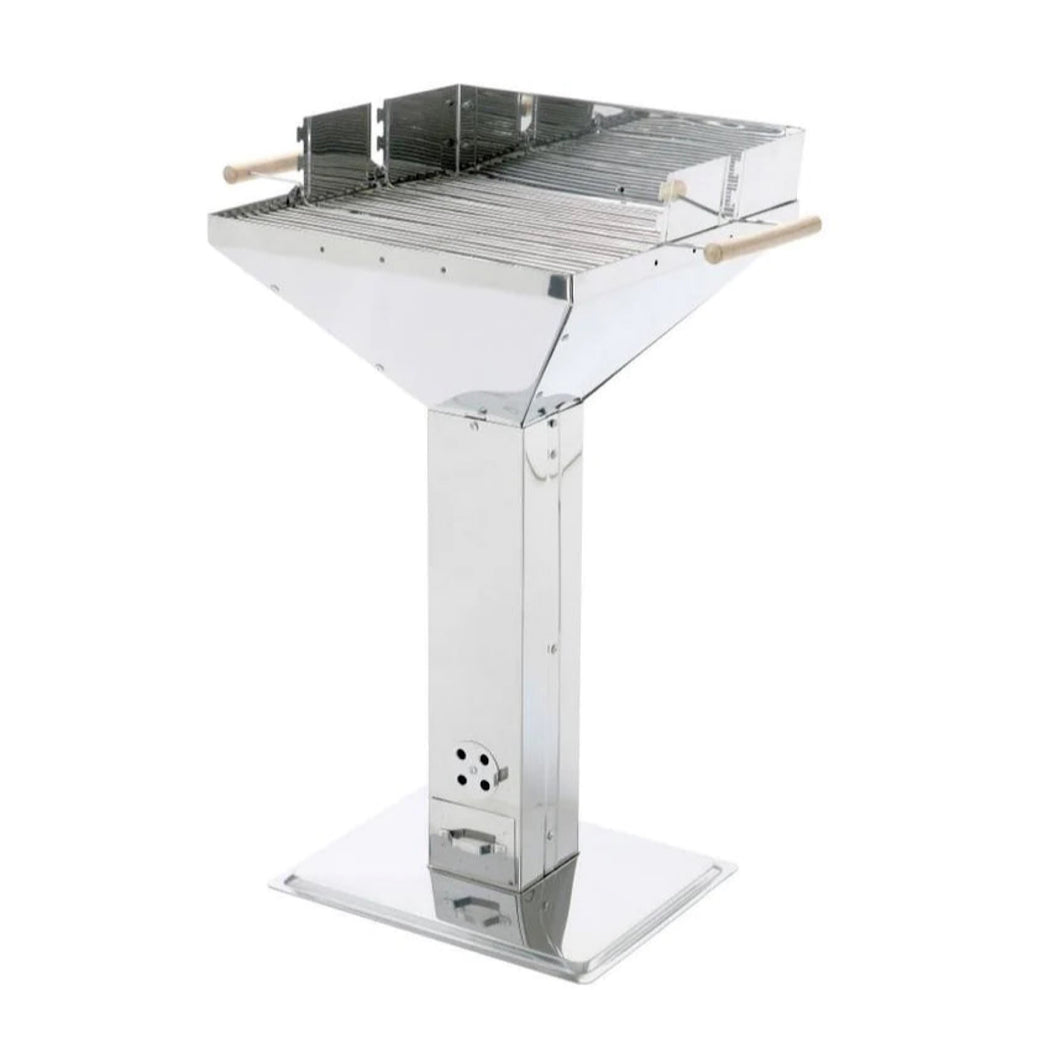 Stainless Steel Pedestal BBQ (Square)