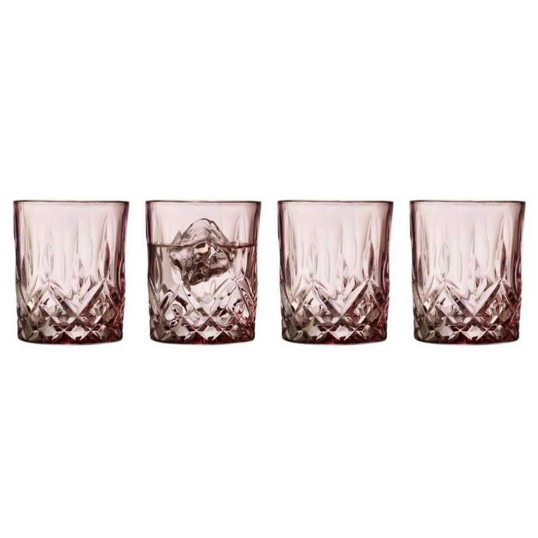 Whisky Glass Sorrento 32cl 4pcs Pink