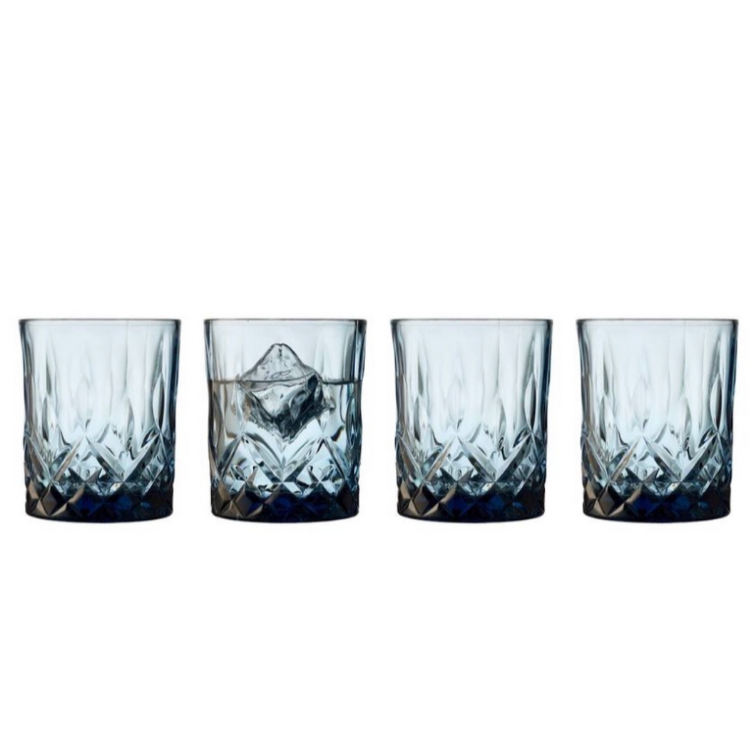Whisky Glass Sorrento 32cl 4pcs Blue