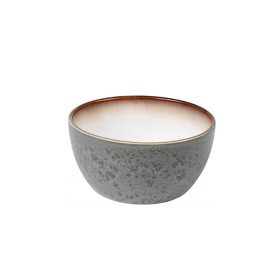 Stoneware Bowl  14cm Grey, Cream