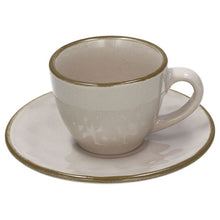 Load image into Gallery viewer, Set 6 Coffee Cup&amp;Saucer Sand Ceramic Beige
