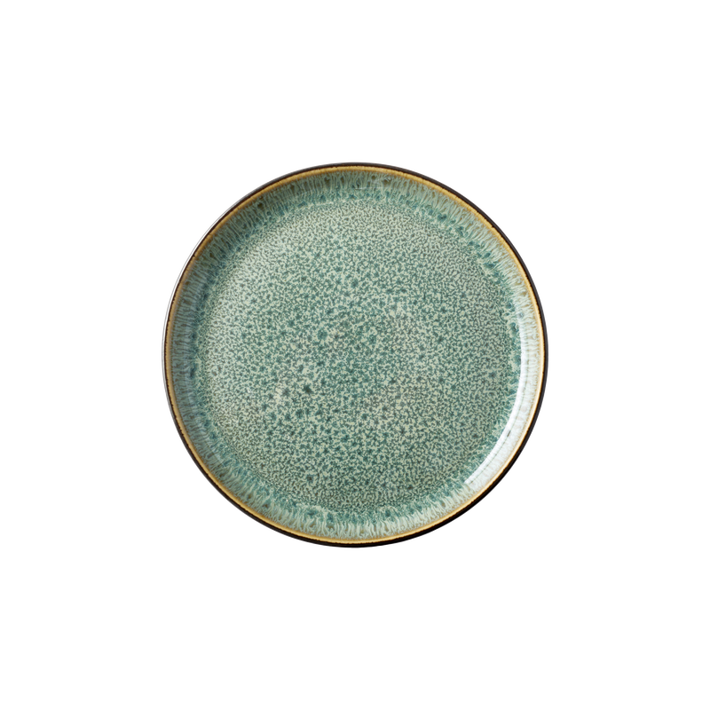 Stoneware Gastro Plate 27cm Black/ Green