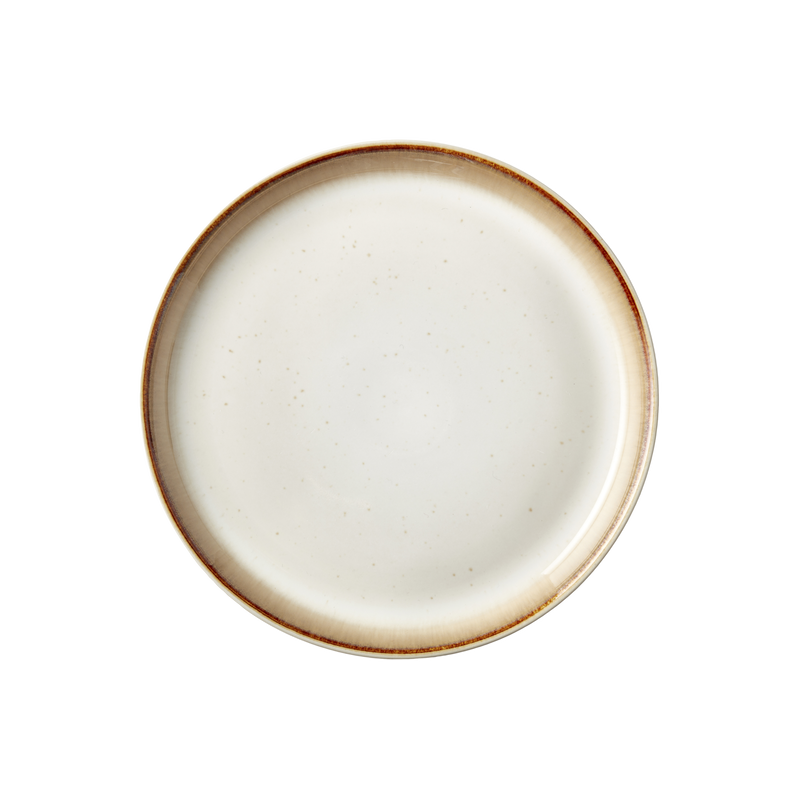 Stoneware Gastro Plate Grey Cream