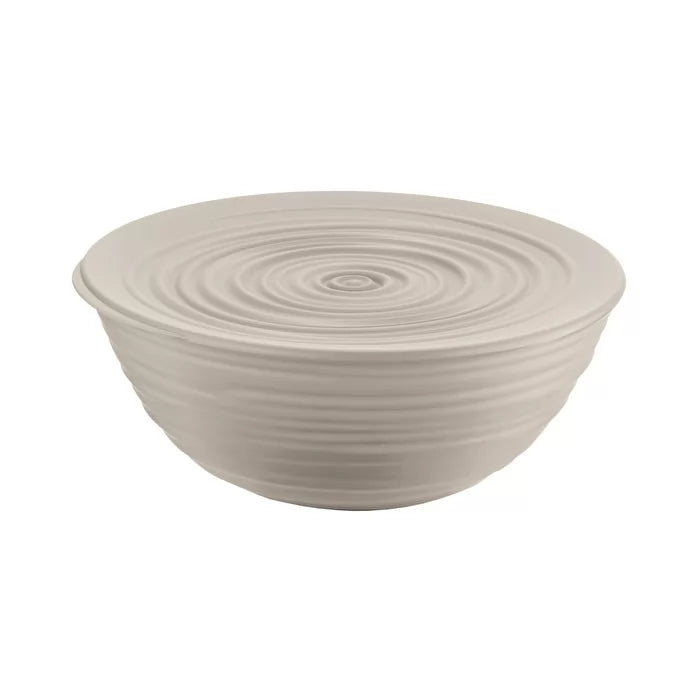 L Bowl With Lid Taupe
