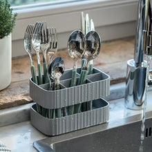 Load image into Gallery viewer, &#39;Drain &amp; Safe&#39; Cutlery Drainer White Milk
