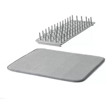 Load image into Gallery viewer, &#39;Dry &amp; Safe&#39; Dish Drainer With Mat Milk White
