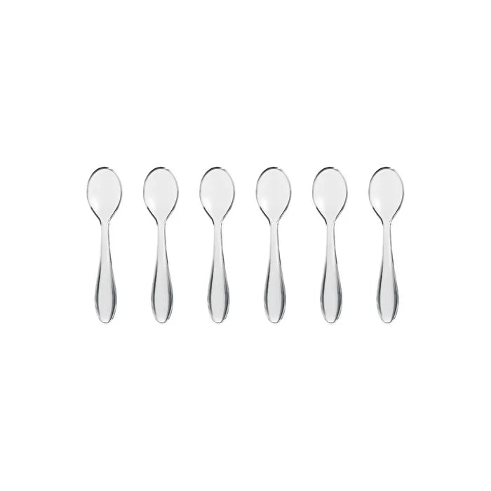 Set Of 6 Tea Spoons 12cm Feeling - Clear