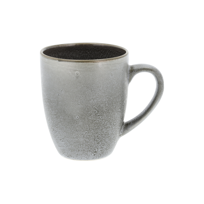 Stoneware Mug With Handle 0.3L Grey/ Grey