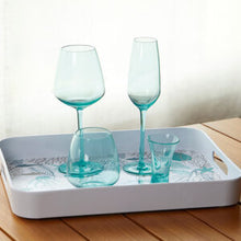 Load image into Gallery viewer, Square-Champagne Cup-Tritan Turquoise-Set 6u
