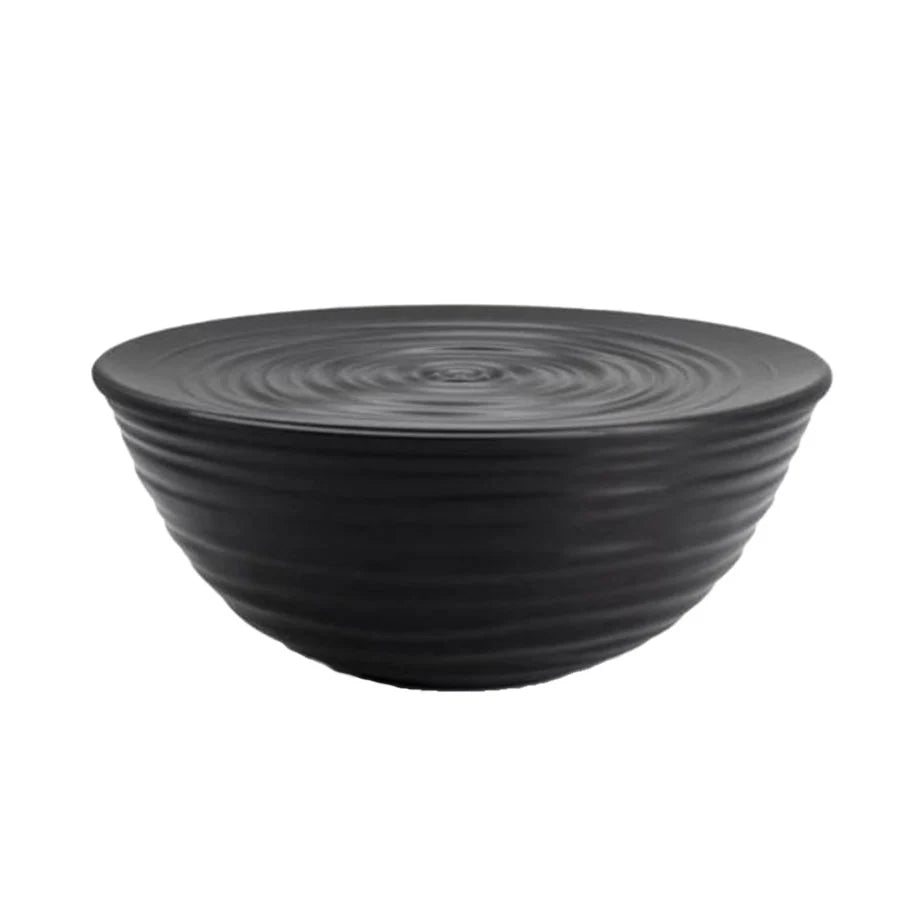 L Bowl With Lid Black