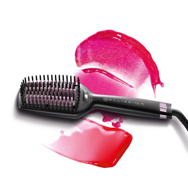 Electric Straightening Brush Magic Straight Brush, LED, Gloss, Ceramic  Coating