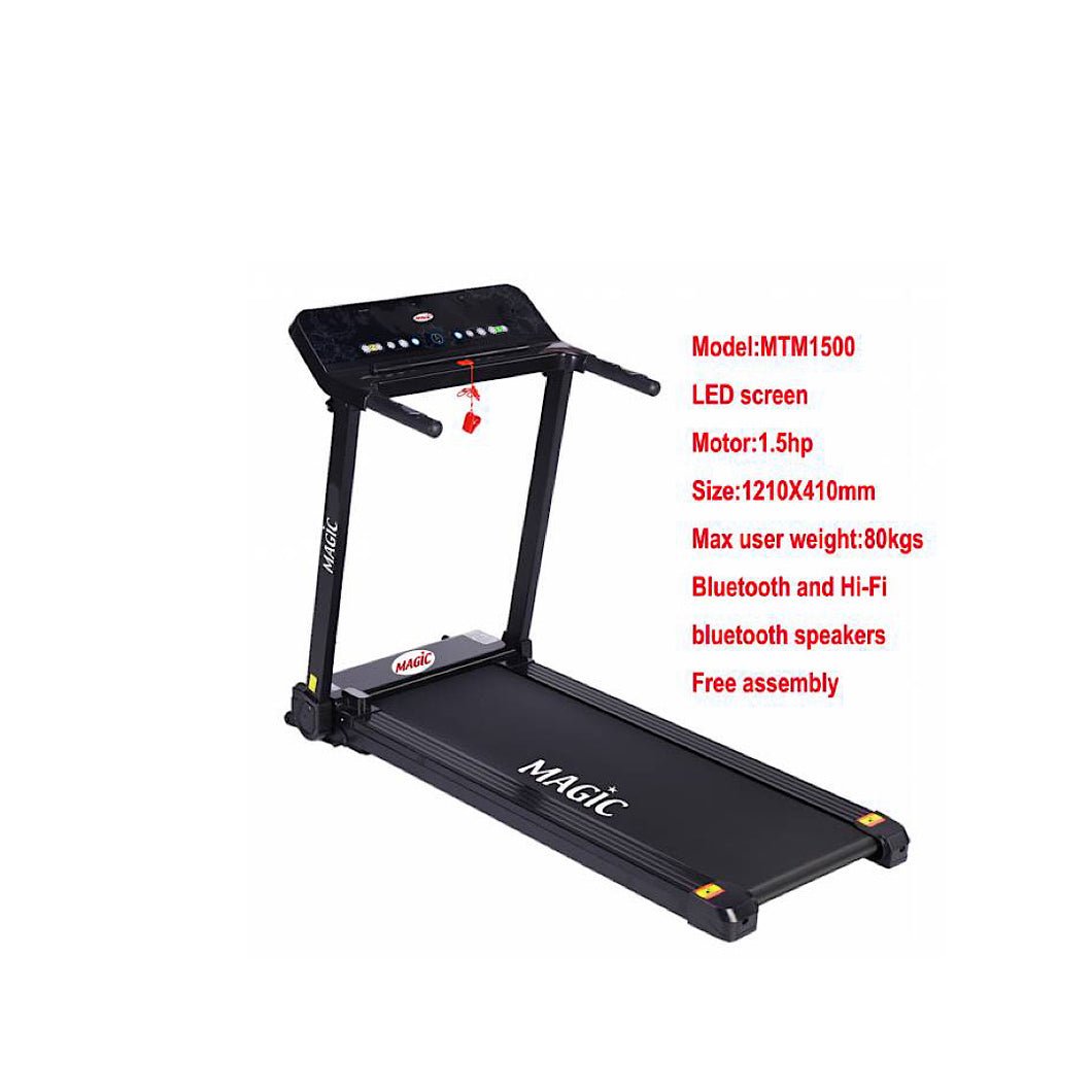 Treadmill 1.5h, 80kg, Bluetooth And Hi-fi