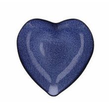 Load image into Gallery viewer, Blue Heart Plate 20cm Galassia Heart
