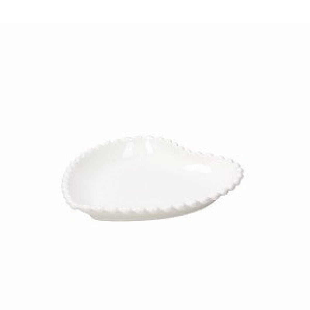 Ornament Pearl Plate Heart Shape 20cm