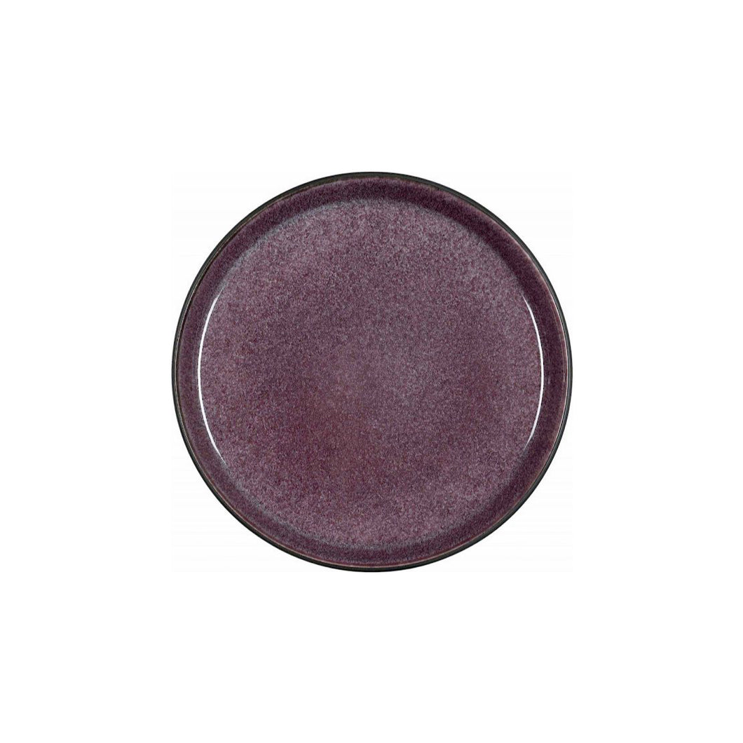 Stoneware Gastro Plate 21cm Black Lilac