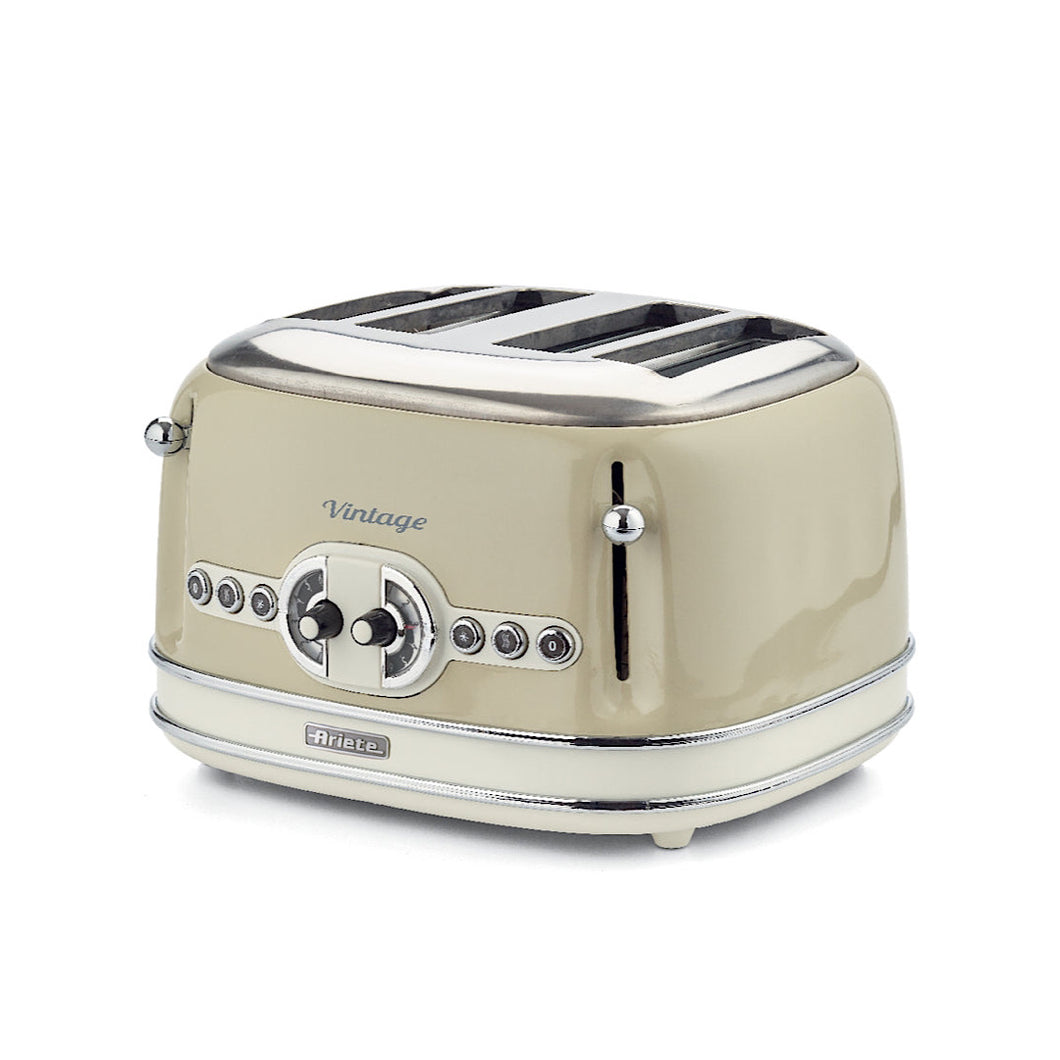 Vintage Toaster 4S 1600W Beige