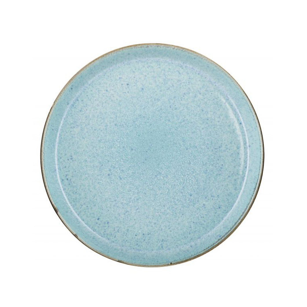 Stoneware Gastro Plate 27 cm Grey, Light blue