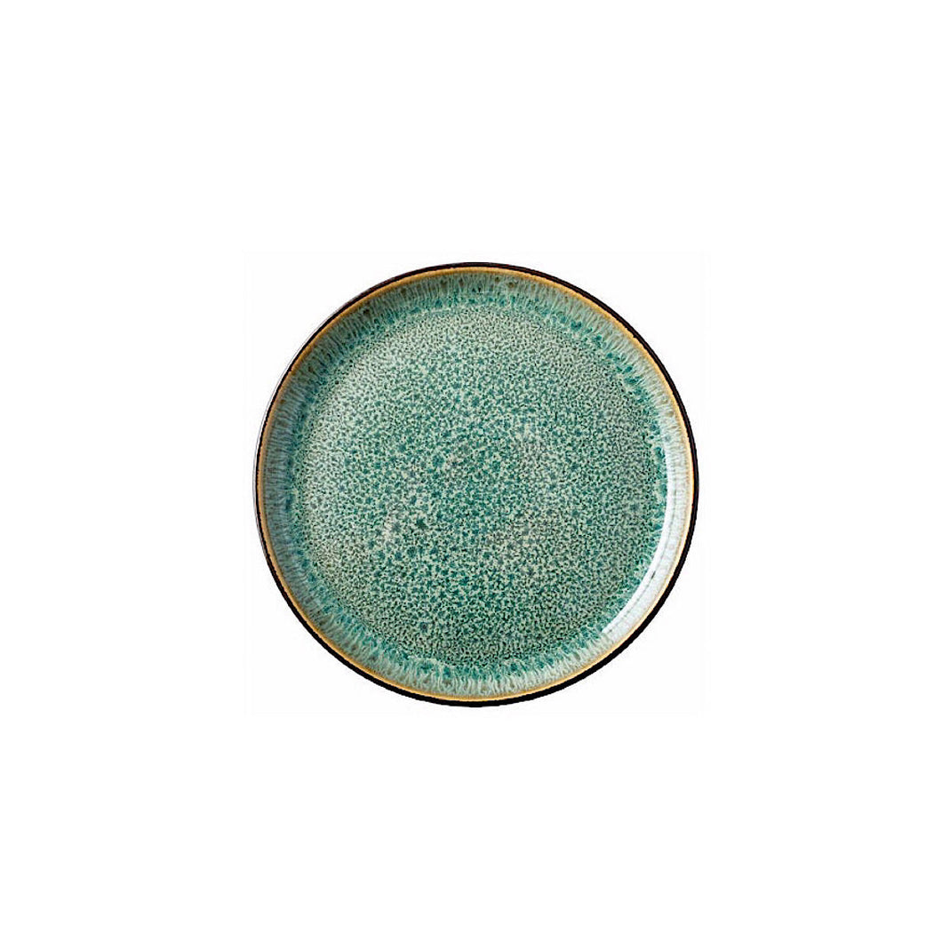 Stoneware Gastro Plate 17 cm Black, Green