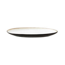 Load image into Gallery viewer, Stoneware Dish 25x36cm Black Cream
