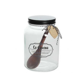 Jar W/ Lid, H12, 650CC+Spoon, Dolce Casa La Cascina