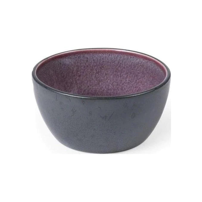 Stoneware bowl 10 cm Black /Lilac