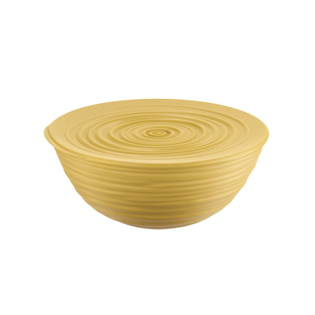 L Bowl With Lid Tierra Mustard Yellow