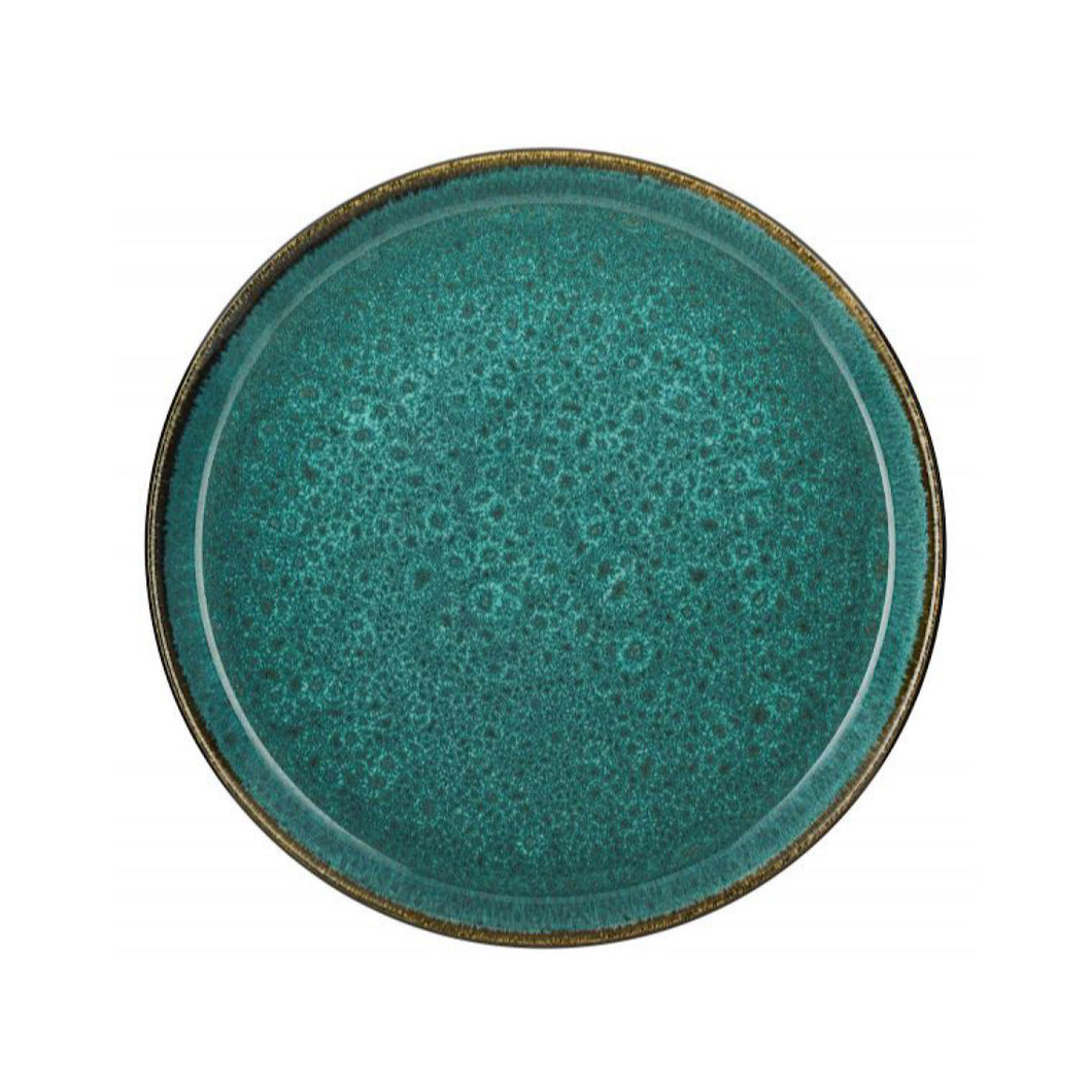 Stoneware Gastro Plate 27cm Green/ Green