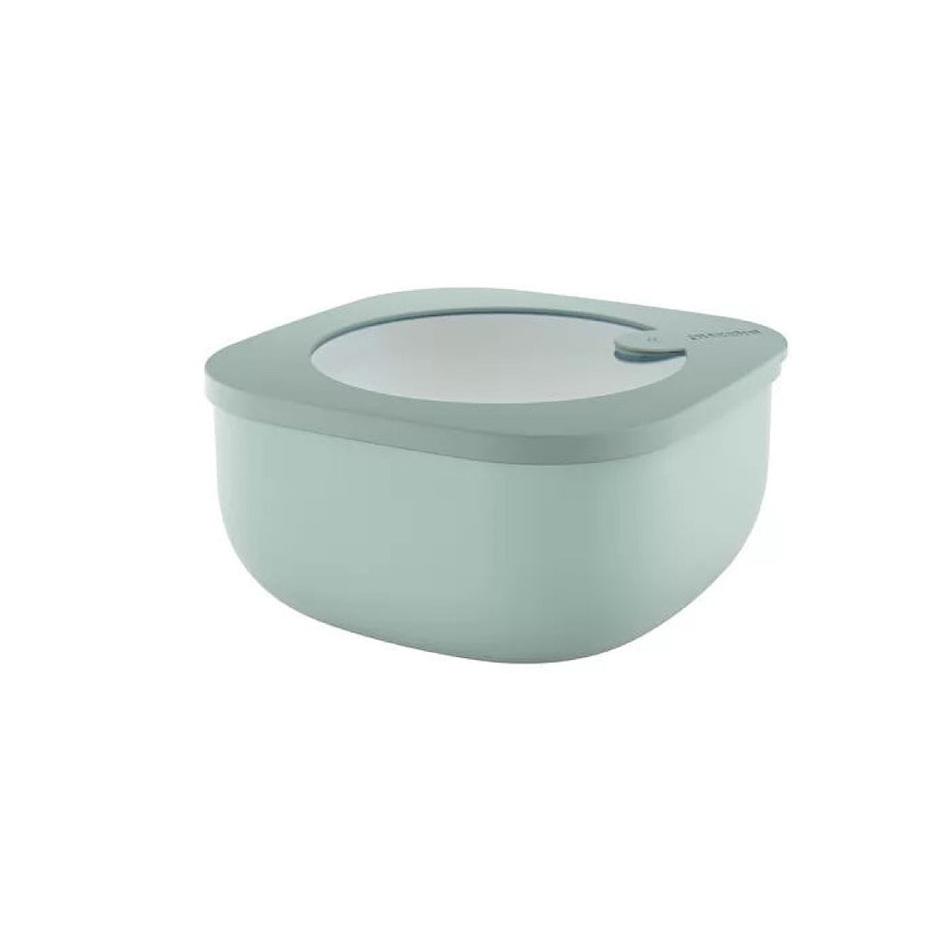 M STORE&MORE - Shallow airtight fridge/freezer/microwave containers 975cc Sage Green