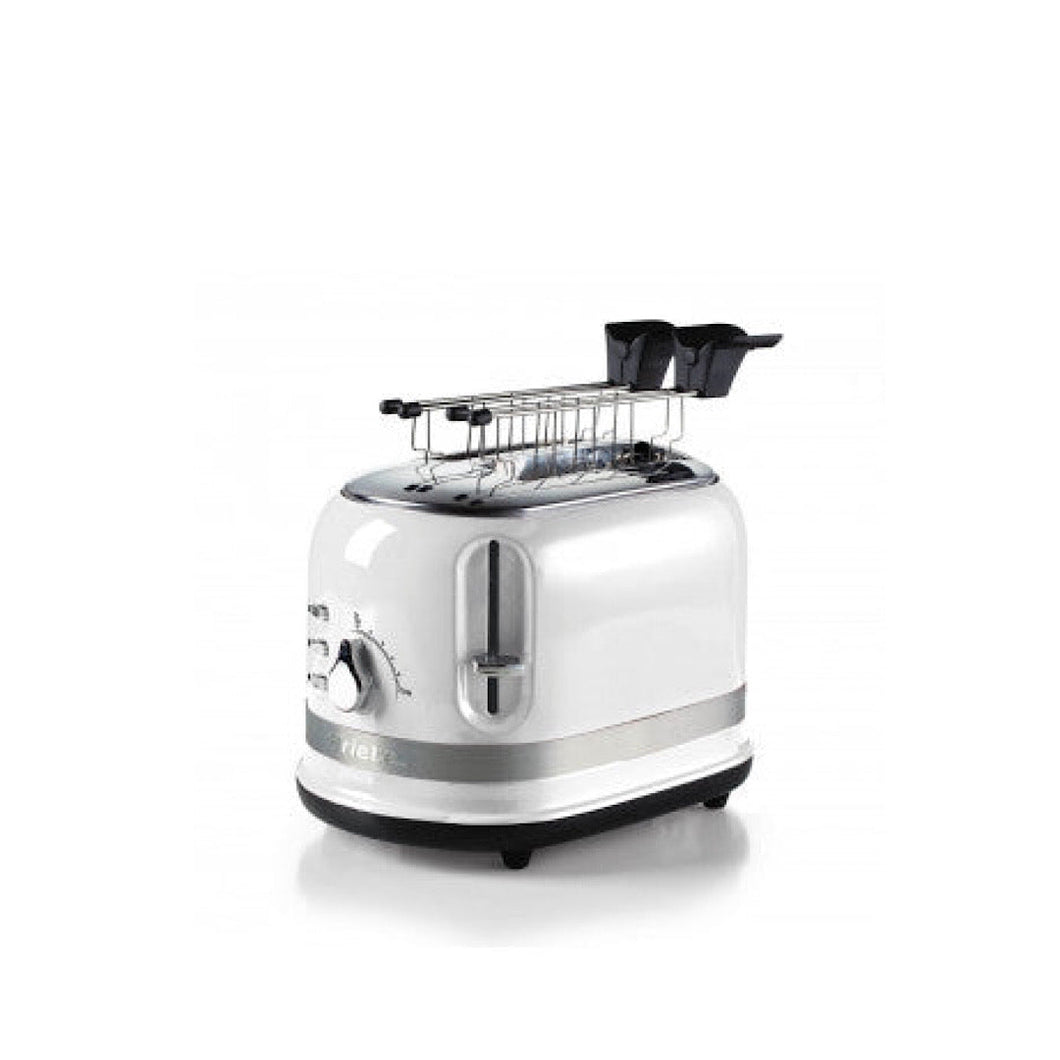 Toaster For 2 Slices With Tongs Moderna Range White