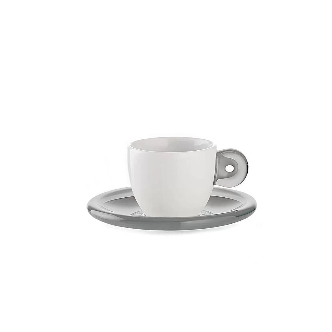 Set 6 Espresso Cups With Saucers Gocce