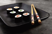 Load image into Gallery viewer, Sashimi Rectangular Plate 28x13.5cm Jap Black
