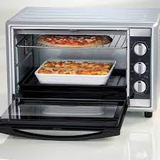 Electric Oven Double Glass Convection Silver 66L 2200W