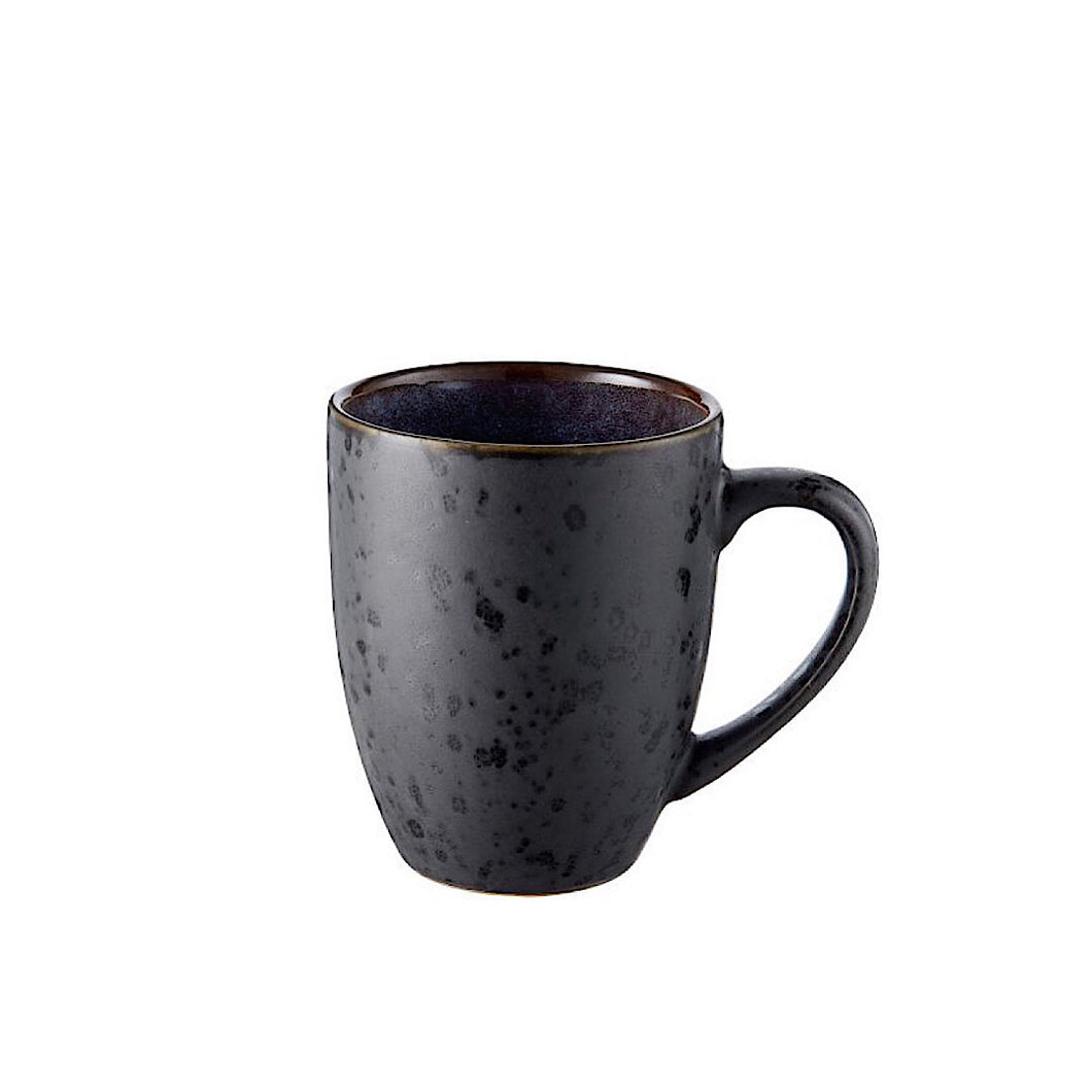 Stoneware Mug With Handle 0.3 L Black, Dark Blue