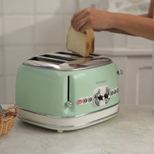 Load image into Gallery viewer, Vintage Toaster 4S 1600W Green

