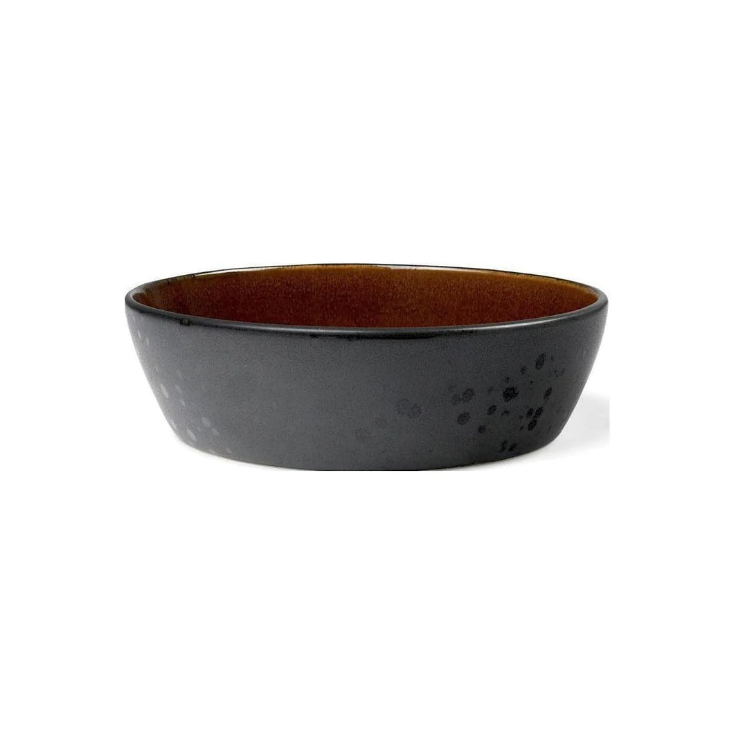 Stoneware Soup Bowl 18cm Black Amber