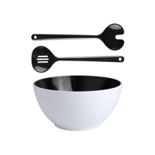 Load image into Gallery viewer, Summer - Salad Bowl &amp; Cutlery - Black
