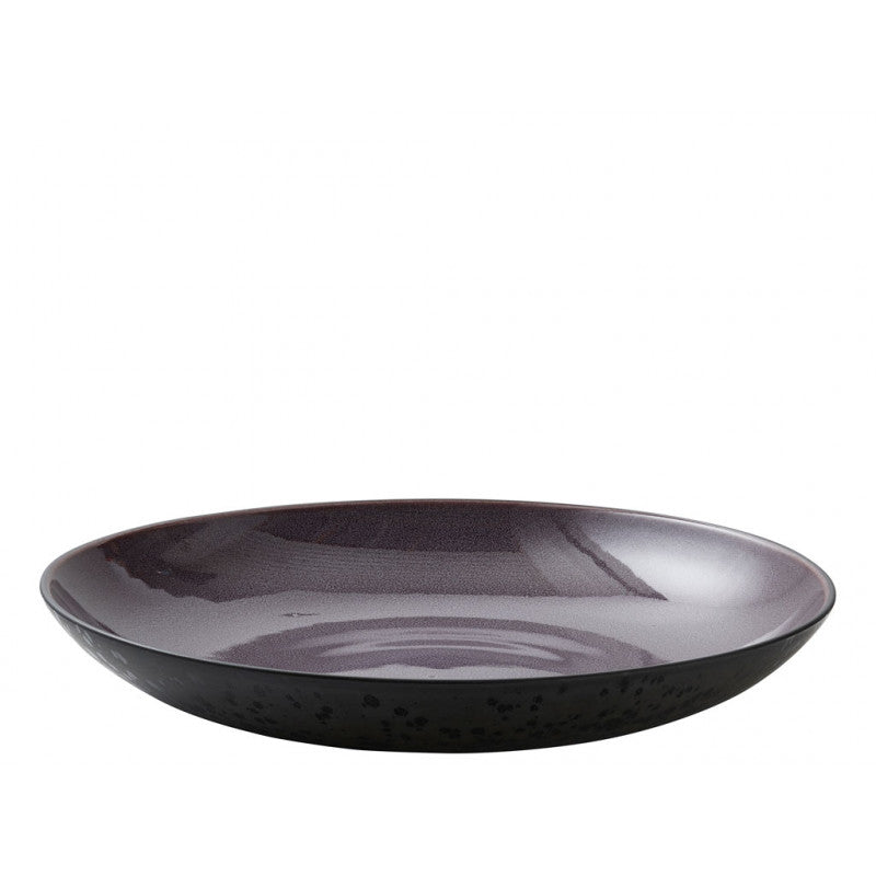 Stoneware Dish  40cm Black Lilac