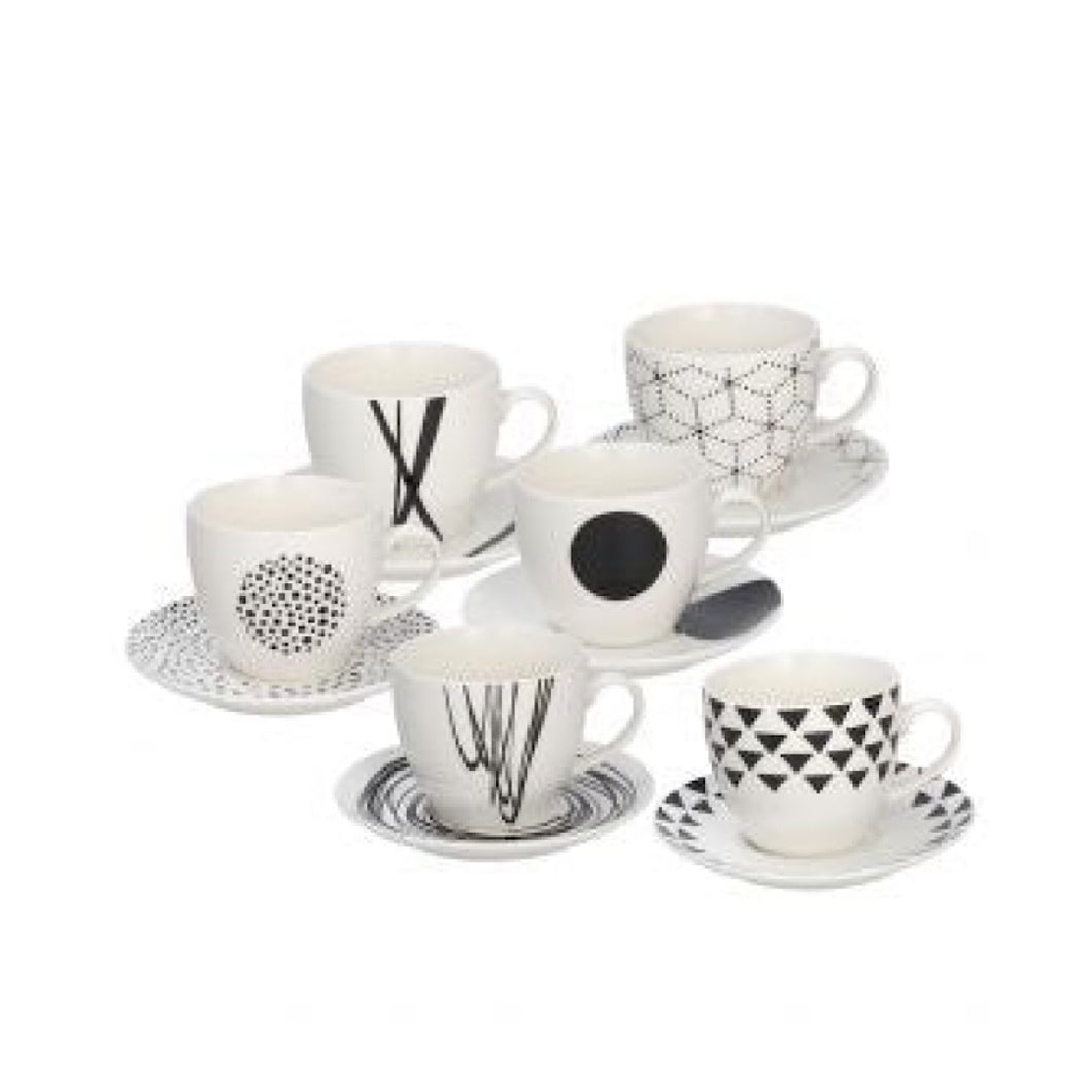 Metropol Graphic Tea Set of 6pcs