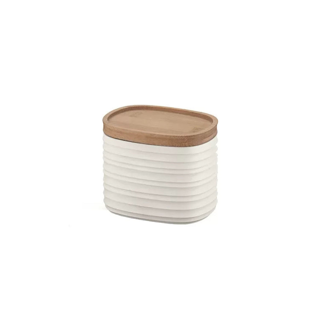 S Storage Jar Tierra Milk white