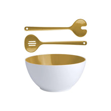 Load image into Gallery viewer, Summer - Salad Bowl &amp; Cutlery - Mustard

