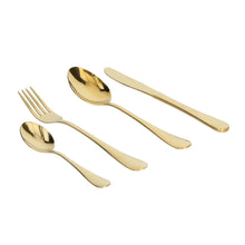 Load image into Gallery viewer, Cutlery Gold Set 24pcs
